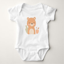 Cute Bear Baby Jersey Bodykostdräkt Djurdesign