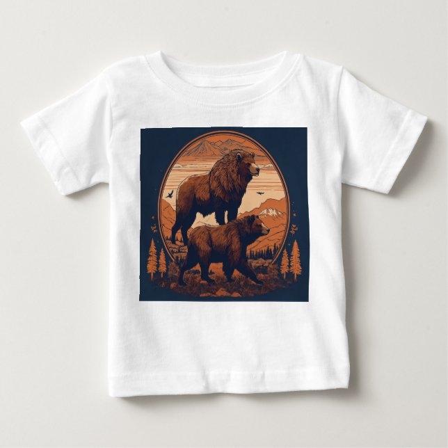 Cute Bear Baby T-Shirt (Framsida)