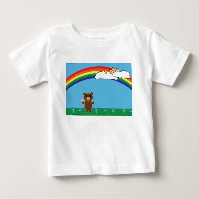 Cute Bear Baby T-Shirt (Framsida)