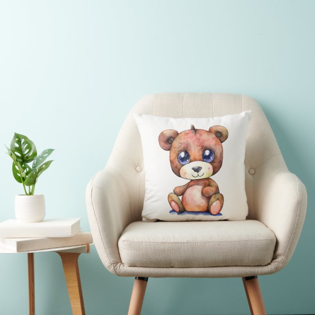 Cute Bear Coola Teddy-positiv Kudde (Stol)