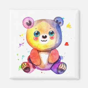 Cute Bear Coola Teddy-positiv Magnet