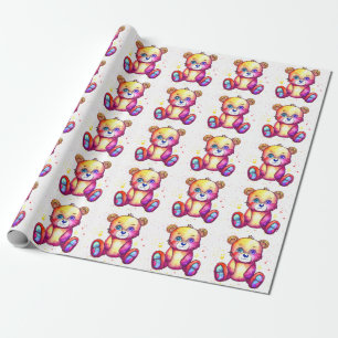 Cute Bear Coola Teddy-positiv Presentpapper