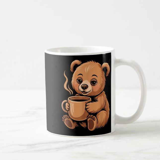 Cute Bear Design For Bear Lover And Bear  Kaffemugg (Höger)