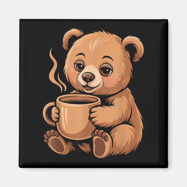 Cute Bear Design For Bear Lover And Bear  Magnet (Framsidan)