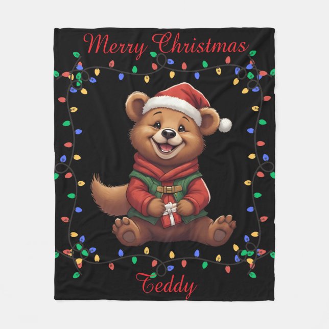 Cute Bear Fleece Blanket (Framsidan)