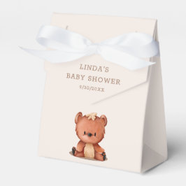 Cute Bear Gender Neutral Boho Baby Shower Presentaskar