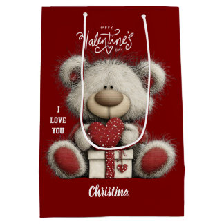 Cute Bear Happy Valentines Day Script Name 