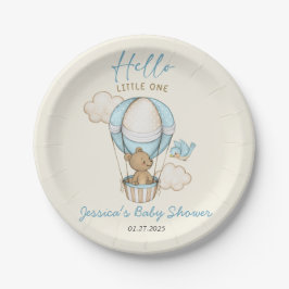 Cute Bear Hej Little One Baby Shower