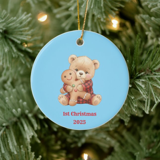 Cute Bear  Julgransprydnad Keramik (Träd)