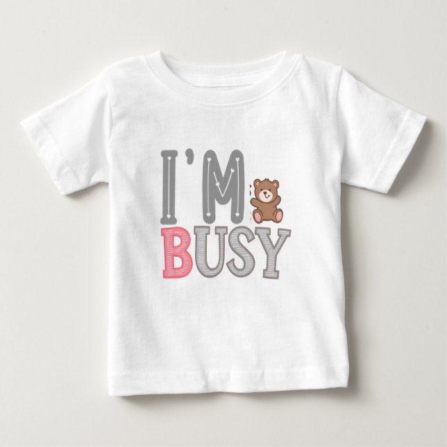 Cute Bear Kids T-Shirt (Framsida)