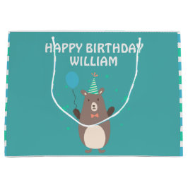 Cute Bear med Balloon Födelsedagsfest