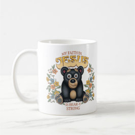 Cute Bear My Faith är Bear-Y Strong Kaffemugg