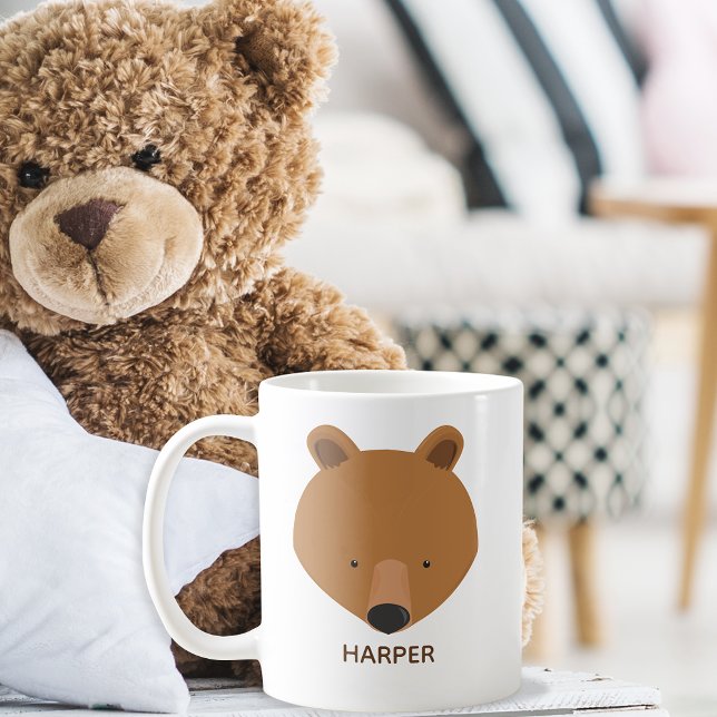 Cute Bear Namn Animal Kaffemugg (Skapare uppladdad)