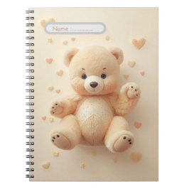 Cute Bear Pastel Notebook Anteckningsbok