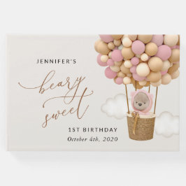 Cute Bear, Rosa Buboner, första födelsedagen Gästböcker