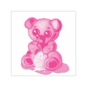 Cute Bear Self-Inking Frimärke Självfärgande Stämpel