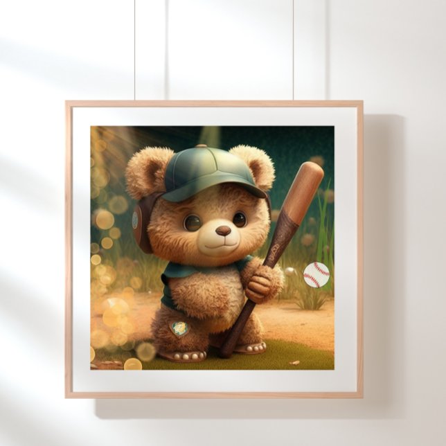 Cute Bear spelar baskiska Personligen Poster (Skapare uppladdad)