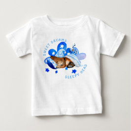 Cute Bear Sweet Dreams Sömnig Head Boy T Shirt