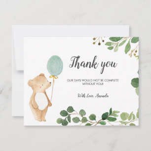 Cute Bear, tack, kort