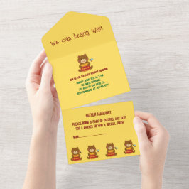 Cute Bear Theme Boy Shower