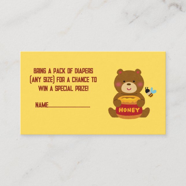 Cute Bear Theme Boy Shower Tilläggskort (Framsida)