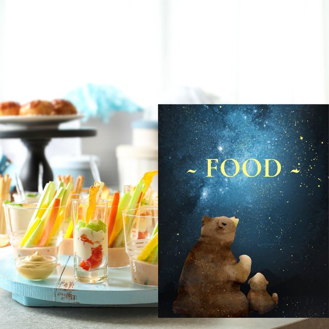 Cute Bear Twinkle Little Star Food Poster (Skapare uppladdad)