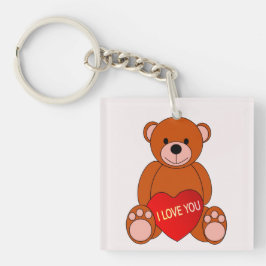 Cute Bear with Heart I Kärlek You Valentine