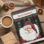 Cute Beard Whimsical Santa Personlig jul Kökshandduk<br><div class="desc">Cute Personlig Santa tehandduk. God jul kökshanddukar är perfekt att lägga till lite helgdag i köket. Koppla den med flaska i vin och gör en underbar julklapp till vänner, familj, medarbetare, grannar osv. Meddelandeområdet personlig namn och helgdag kan ändras till vad du vill. Om du vill ha fler julklappar ska...</div>