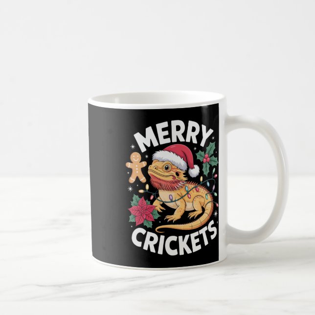 Cute Beared Dragon julpun Kaffemugg (Höger)
