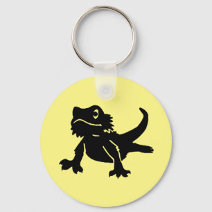 Cute Beared Dragon Keychain Nyckelring