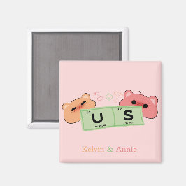 Cute Bears i Kärlek Magnet