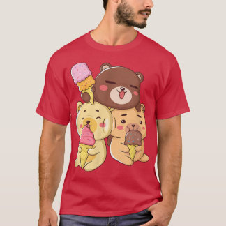 Cute Bears Kärlek Ice Cream T Shirt