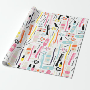 Cute Beautician Wrapping Papper Presentpapper