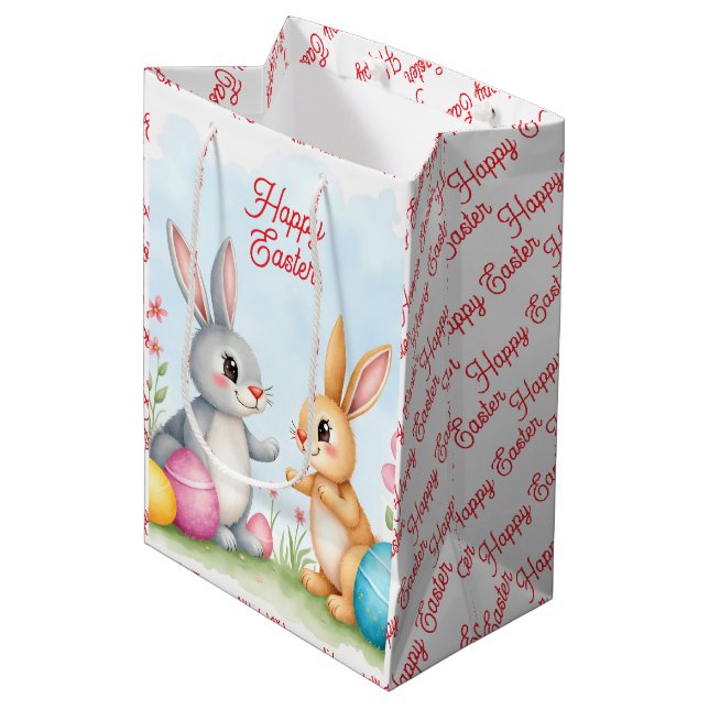 Cute Beautiful Easter Bunnies Modern Collection (Framsidan Vinklad)