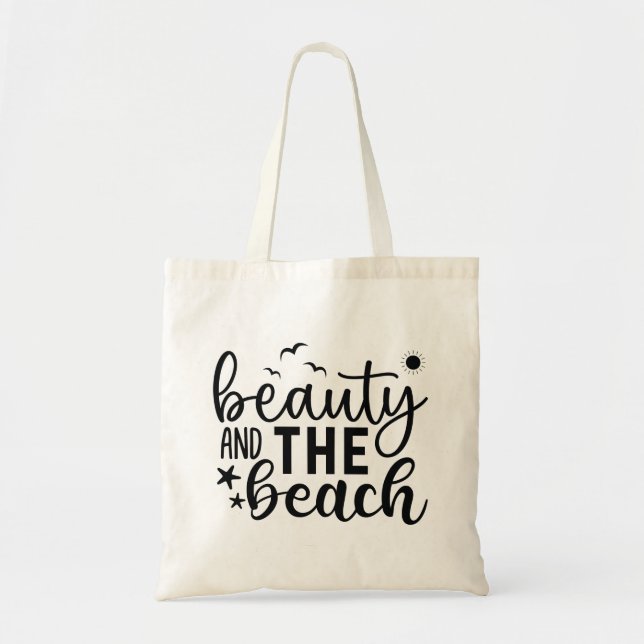 Cute Beauty och Beach Summer Tygkasse (Framsidan)