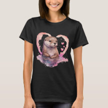 Cute beaver kärlek-kvinnans T-shirt