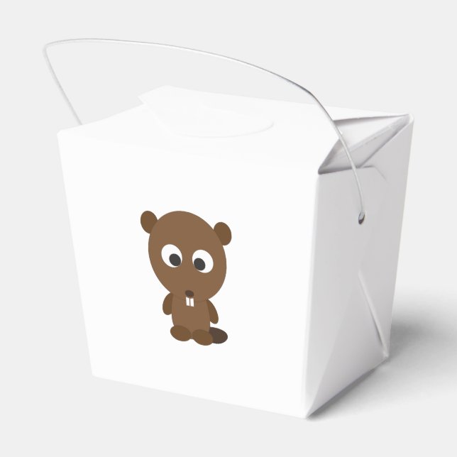 Cute Beaver Presentaskar (Baksidan Sidan)