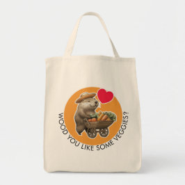 Cute Beaver Tote Bag Tygkasse