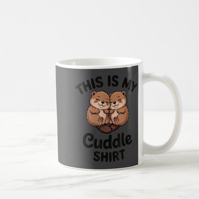 Cute Beavers This Is My Cuddle  Kaffemugg (Höger)