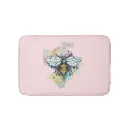 Cute Bee and Rainbow Tvättar badmatt Badrumsmatta