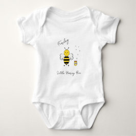 Cute Bee Baby-growth/Bodydräkt Baby BodykostyAnpas T Shirt