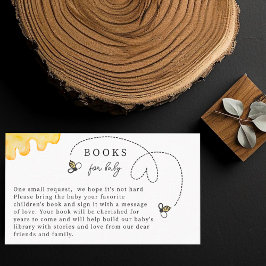 Cute Bee Baby Shower Bok för Baby handskriven Tilläggskort