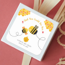 Cute Bee Baby Shower Tack för att du är här Kawaii