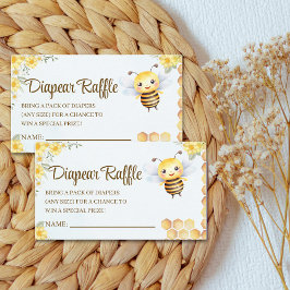 Cute Bee Baby shower Wild & Sweet Tilläggskort