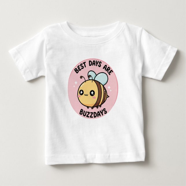 Cute Bee Baby T-Shirt – Kawaii Bumblebee (Framsida)
