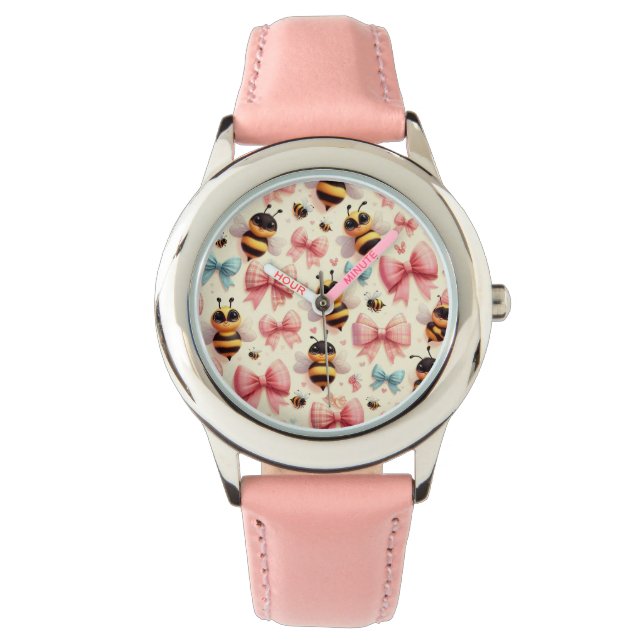 Cute Bee Children's Watch Armbandsur (Framsida)