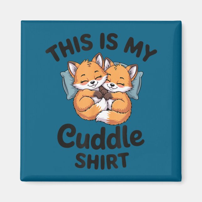 Cute Bee Couple Snuggle Cuddle  Magnet (Framsidan)