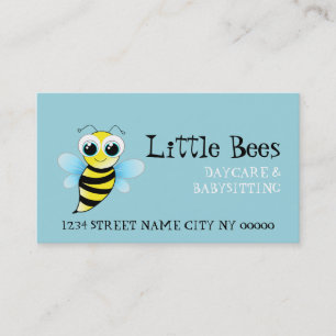 Cute Bee Daycare & Babysit Service Visitkort