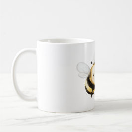 Cute Bee Happy   Kaffemugg