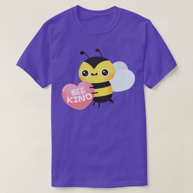 Cute Bee Hugger Heart Bee Kind Pun T Shirt (Design framsida)